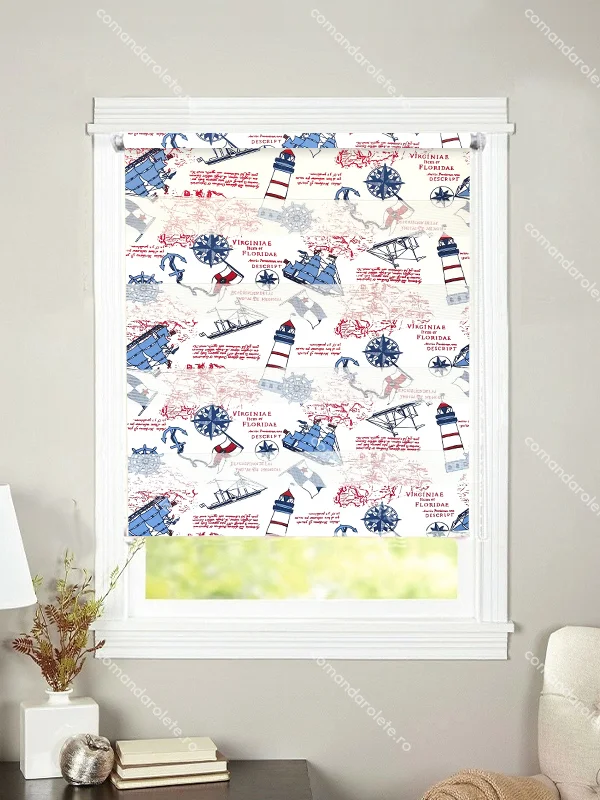 Rolete Textile Noapte-Zi Print K1 (Vaporașe)