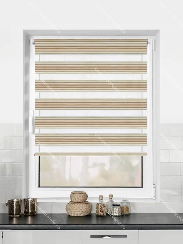 Rolete Textile Noapte-Zi Elite T2 (Crem degrade)